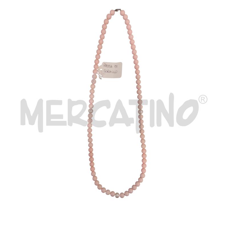 COLLANA SFERE ROSA PASTA DI CORALLO | Mercatino dell'Usato Chieri 1