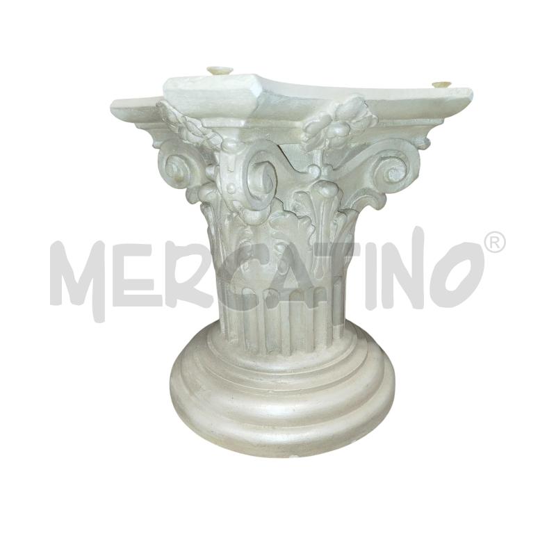 COLONNA DECORATA BASSA CON FORO PER LAMPADA | Mercatino dell'Usato Chieri 2