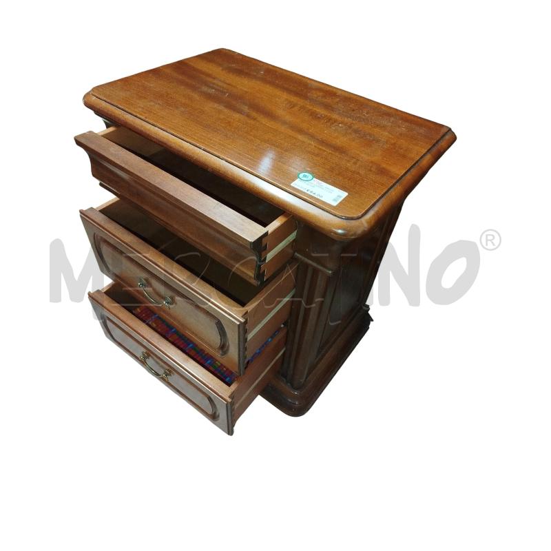 COMODINI COPPIA 3 CASSETTI SCURI | Mercatino dell'Usato Chieri 2