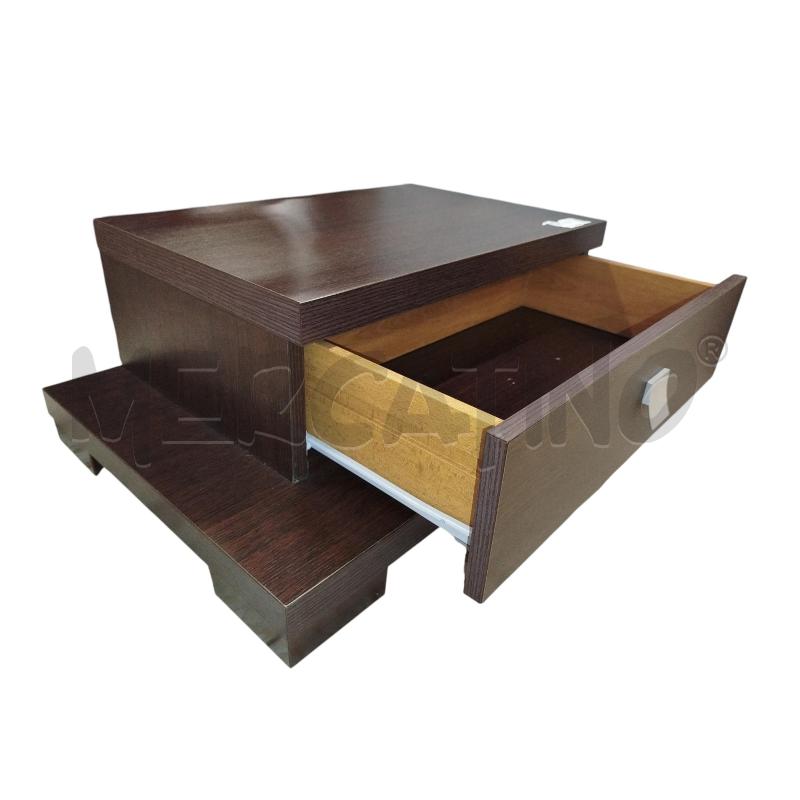 COMODINI COPPIA SINGOLO WENGE 1 CASSETTO CON BASE | Mercatino dell'Usato Chieri 2