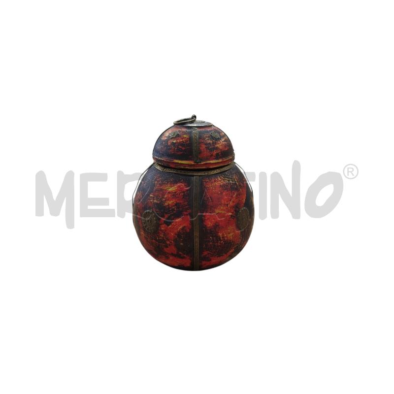 CONTENITORE ARANCIO PARTE OTTONATA ESTERNO | Mercatino dell'Usato Chieri 1