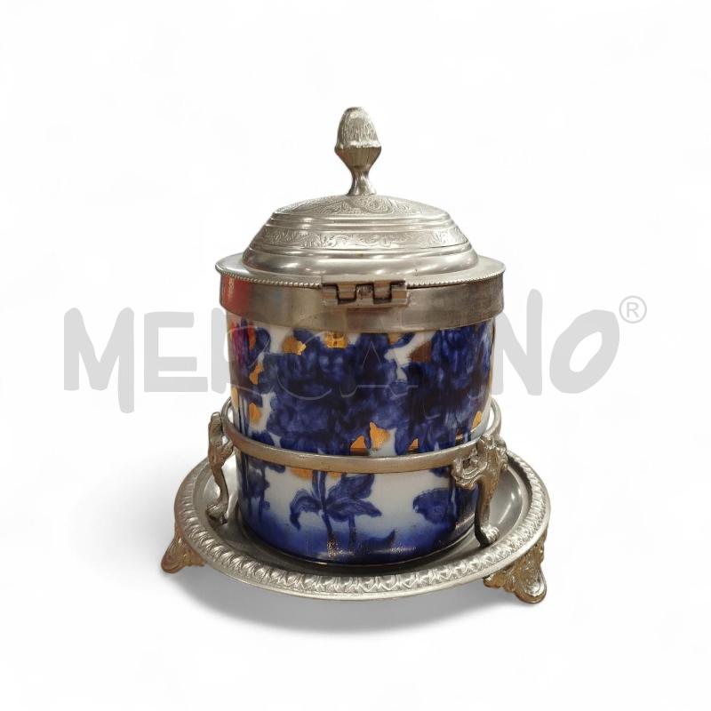 CONTENITORE CERAMICA DISEGNI BLU PARTE FERRO ROYAL | Mercatino dell'Usato Chieri 4
