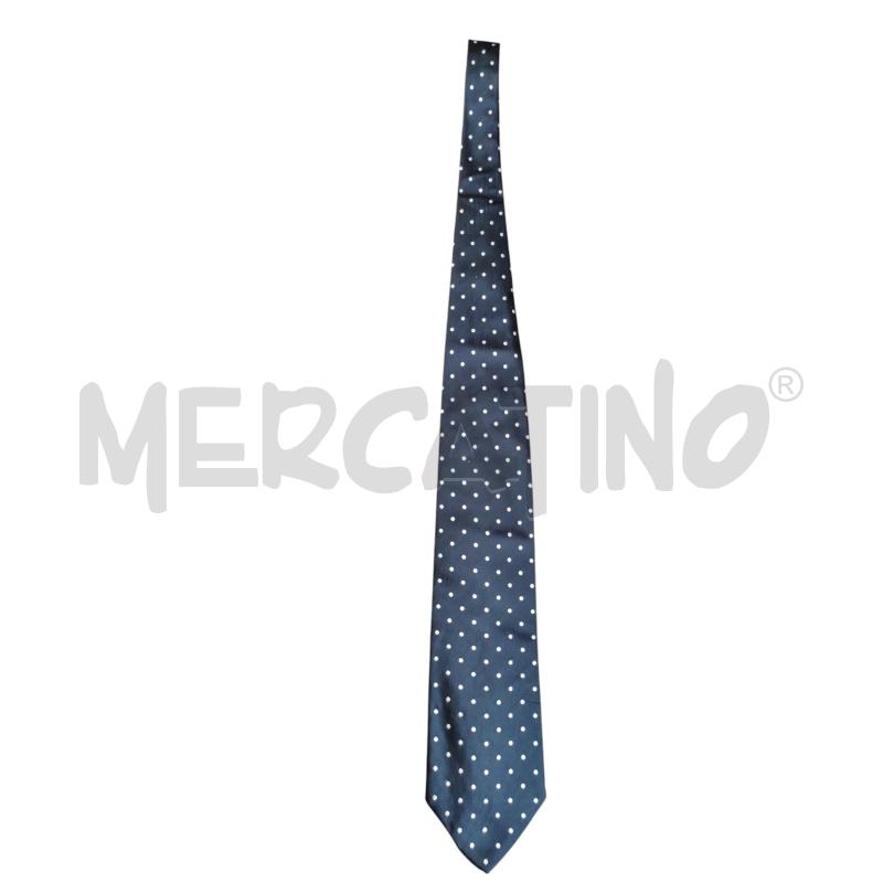 CRAVATTA BLU SCURO POIS BIANCHI CACHAREL | Mercatino dell'Usato Chieri 1