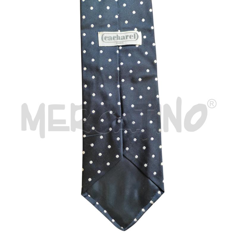 CRAVATTA BLU SCURO POIS BIANCHI CACHAREL | Mercatino dell'Usato Chieri 2