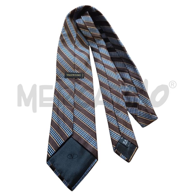 CRAVATTA MARRONE AZZURRO VALENTINO | Mercatino dell'Usato Chieri 2