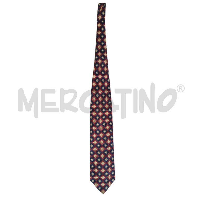CRAVATTA ROMBI BLU BORDEAUX GIALLO ARMANI | Mercatino dell'Usato Chieri 1