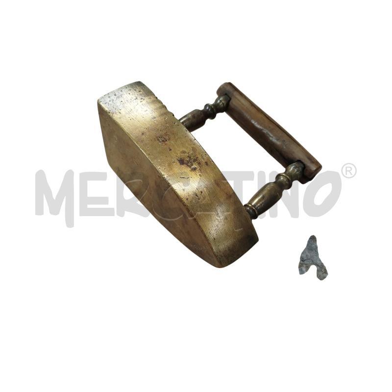 FERRO DA STIRO GRANDE BASE IN OTTONE | Mercatino dell'Usato Chieri 3