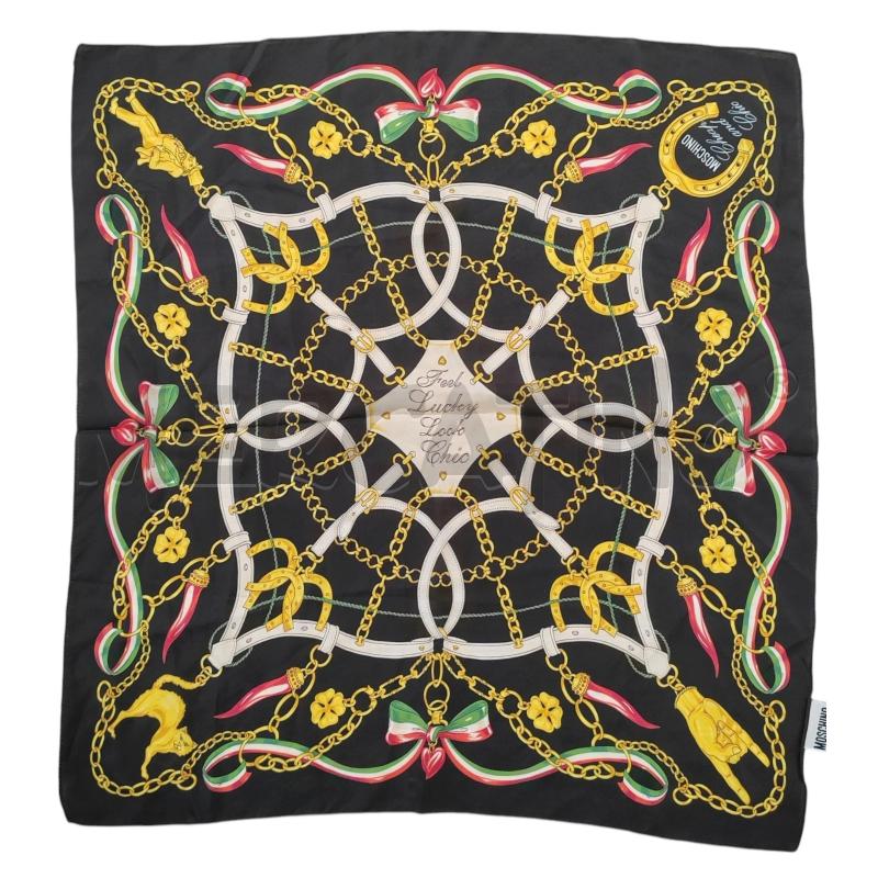 FOULARD PICCOLO NERO MOSCHINO | Mercatino dell'Usato Chieri 1