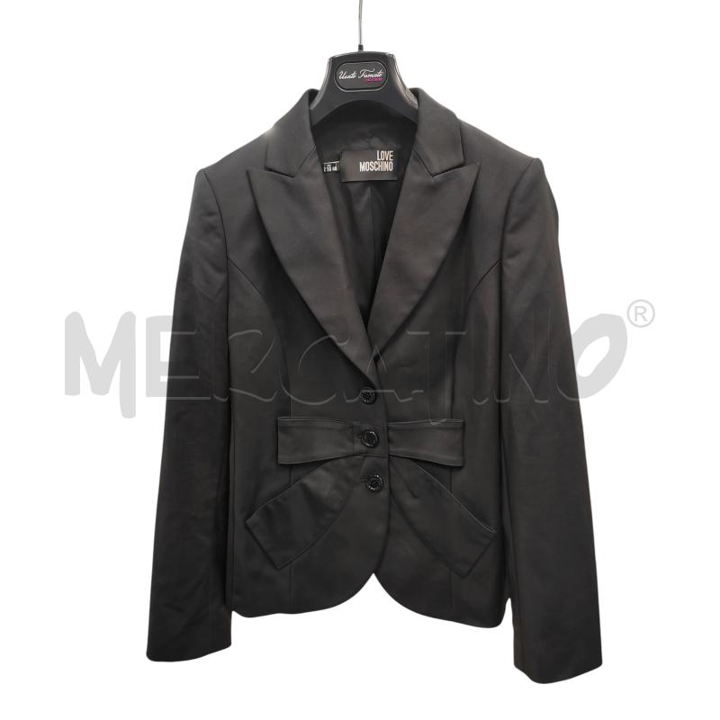 GIACCA DONNA NERA MOSCHINO FIOCCO | Mercatino dell'Usato Chieri 1