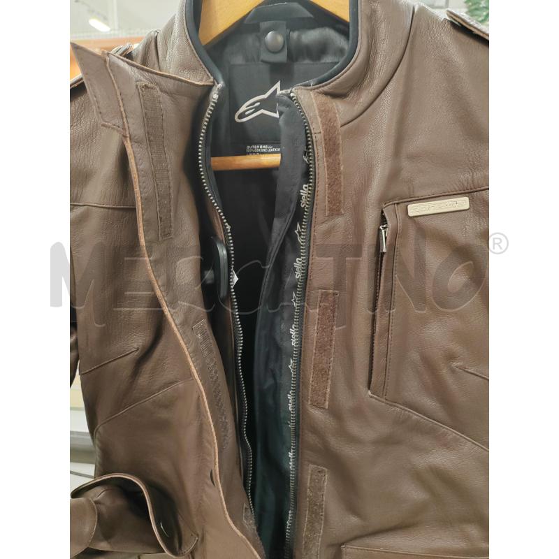 GIACCA PELLE DONNA MOTO MARRONE ALPINESTAR | Mercatino dell'Usato Chieri 4