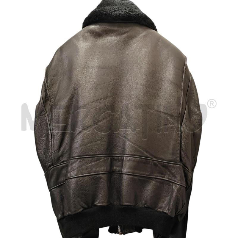 GIUBBOTTO UOMO PELLE NERO SCHOTT TG.56 | Mercatino dell'Usato Chieri 2