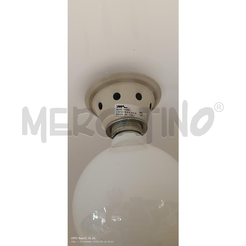 LAMPADARIO BIANCO LUCIDO MARTINELLI  | Mercatino dell'Usato Chieri 2