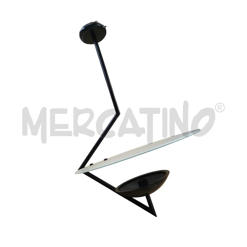 LAMPADARIO DESIGN STUTT. NERA PIATTO VETRO BIANCO | Mercatino dell'Usato Chieri 2