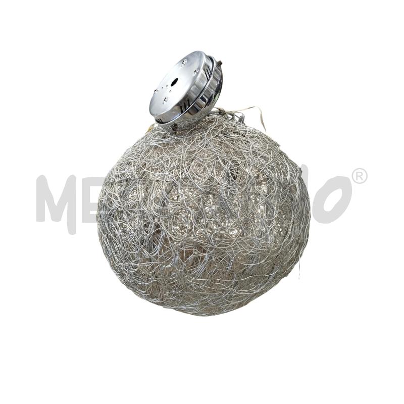 LAMPADARIO PALLA METALLO FILI INTRECCIATI | Mercatino dell'Usato Chieri 1