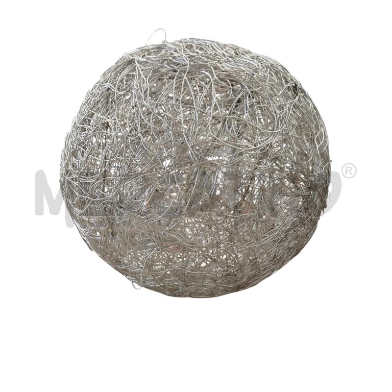 LAMPADARIO PALLA METALLO FILI INTRECCIATI | Mercatino dell'Usato Chieri 2