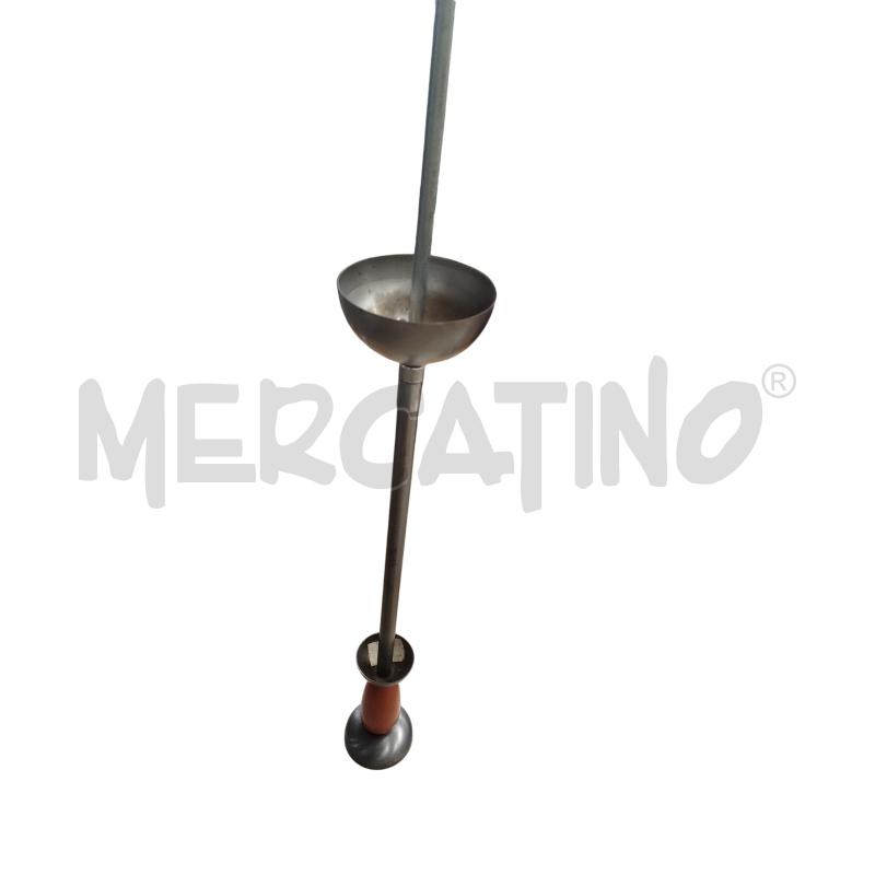 LAMPADARIO PIATTO VETRO PUNTE STELO METALLO | Mercatino dell'Usato Chieri 2