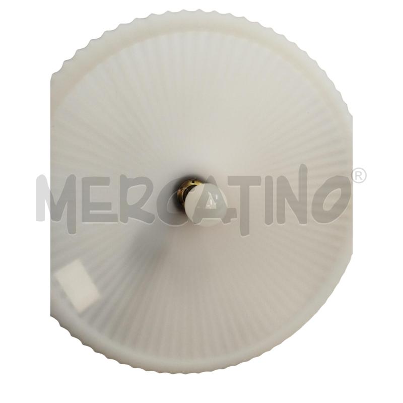 LAMPADARIO PIATTO VETRO PUNTE STELO METALLO | Mercatino dell'Usato Chieri 3