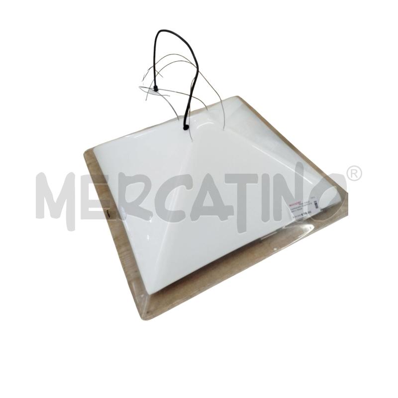 LAMPADARIO PLASTICA BIANCO TRASP. | Mercatino dell'Usato Chieri 2