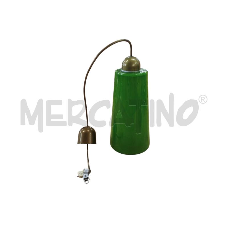 LAMPADARIO VERDE VETRO BOCCA LARGA | Mercatino dell'Usato Chieri 1