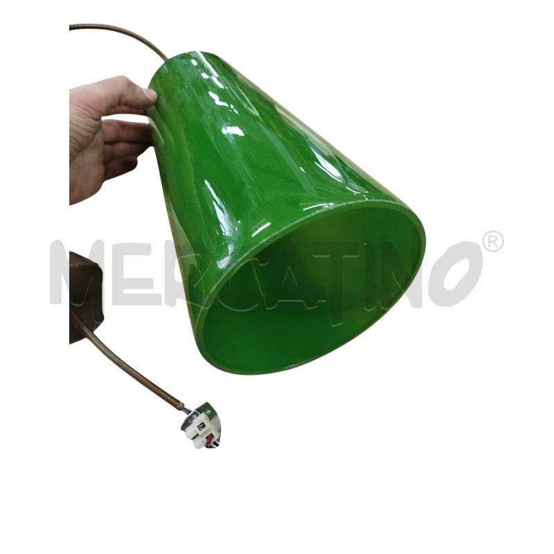 LAMPADARIO VERDE VETRO BOCCA LARGA | Mercatino dell'Usato Chieri 2