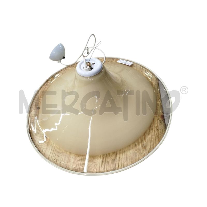 LAMPADARIO  MURANO GIALLINO PARTE TRASPARENTE ESTERNA | Mercatino dell'Usato Chieri 3
