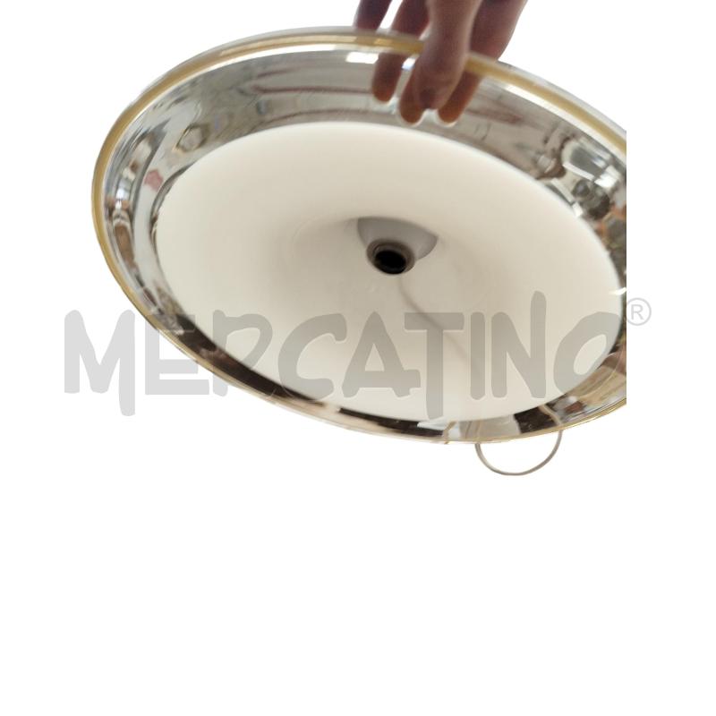 LAMPADARIO  MURANO GIALLINO PARTE TRASPARENTE ESTERNA | Mercatino dell'Usato Chieri 4