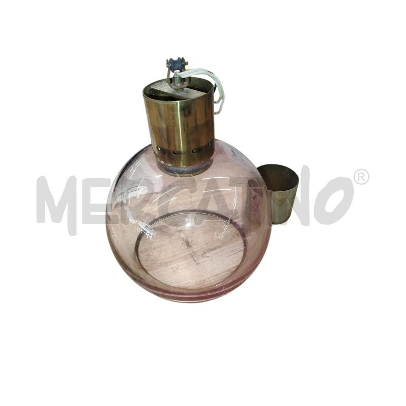 LAMPADARIO  VETRO ROSA D'EPOCA | Mercatino dell'Usato Chieri 2