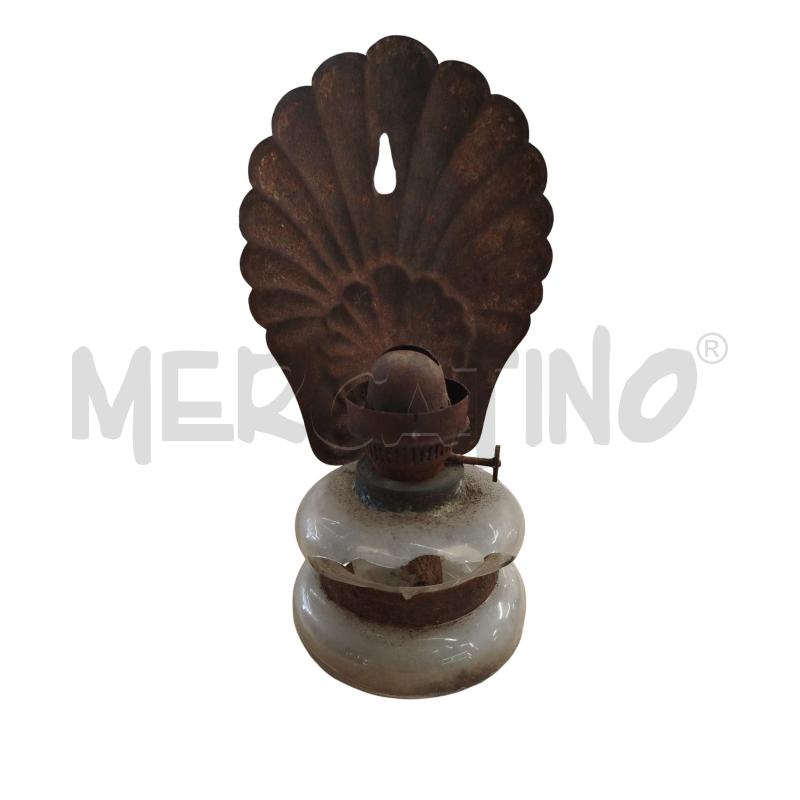 LAMPADA AD OLIO DA RIVEDERE PARTE VETRO D'EPOCA | Mercatino dell'Usato Chieri 1