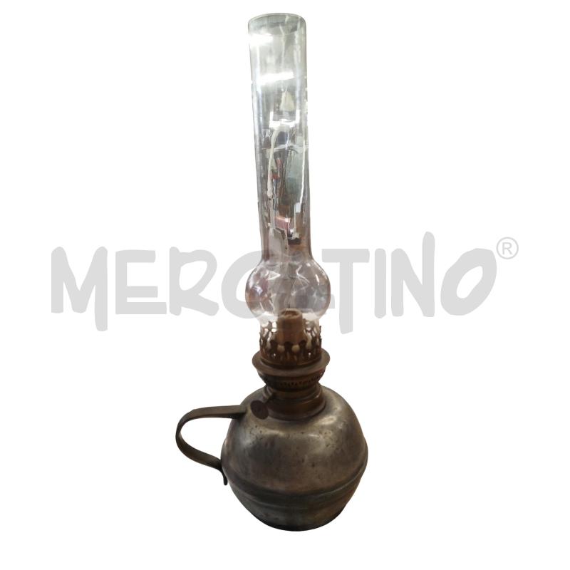 LAMPADA AD OLIO PARTE VETRO BASE METALLO 1 MANICO | Mercatino dell'Usato Chieri 2