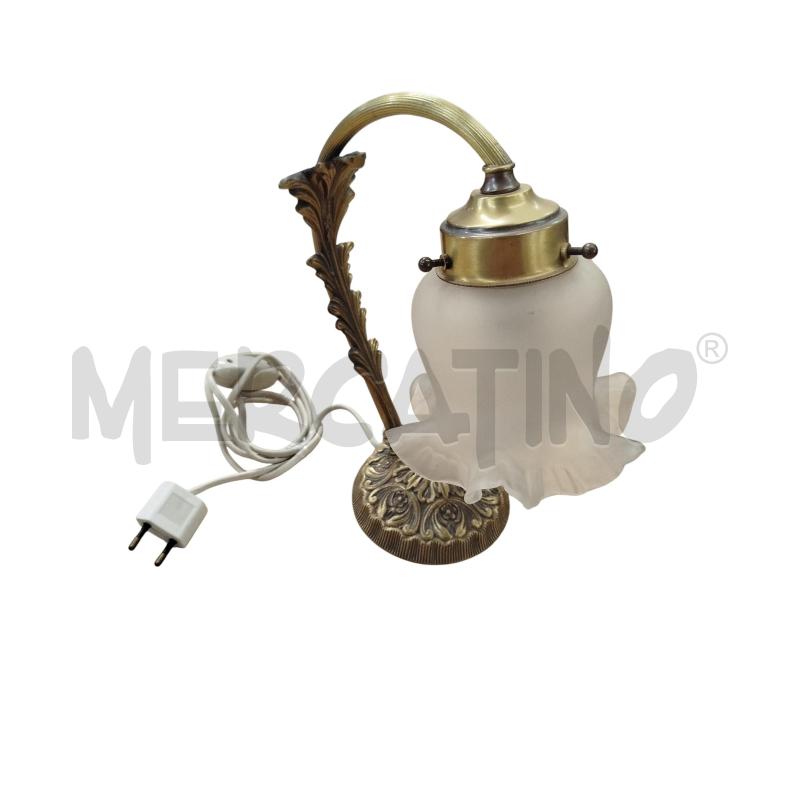 LAMPADA BASE OTTONATA BOCCIA SATINATA | Mercatino dell'Usato Chieri 1