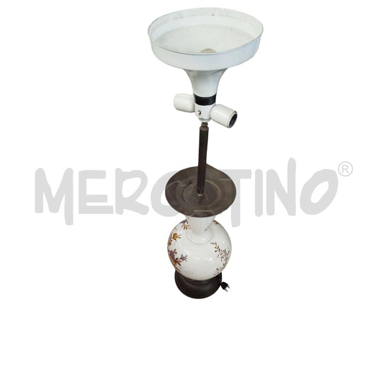 LAMPADA PIANTANA DA TERRA CERAMIC FIORI | Mercatino dell'Usato Chieri 1