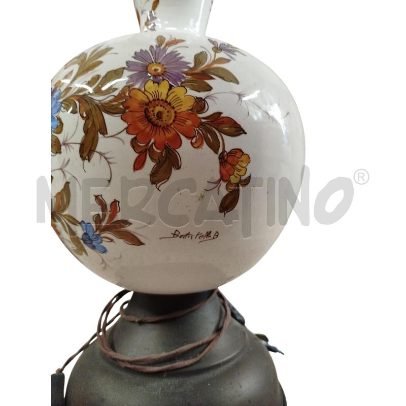 LAMPADA PIANTANA DA TERRA CERAMIC FIORI | Mercatino dell'Usato Chieri 2