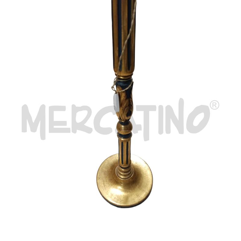 LAMPADA STELO LEGNO LAVORATO | Mercatino dell'Usato Chieri 2