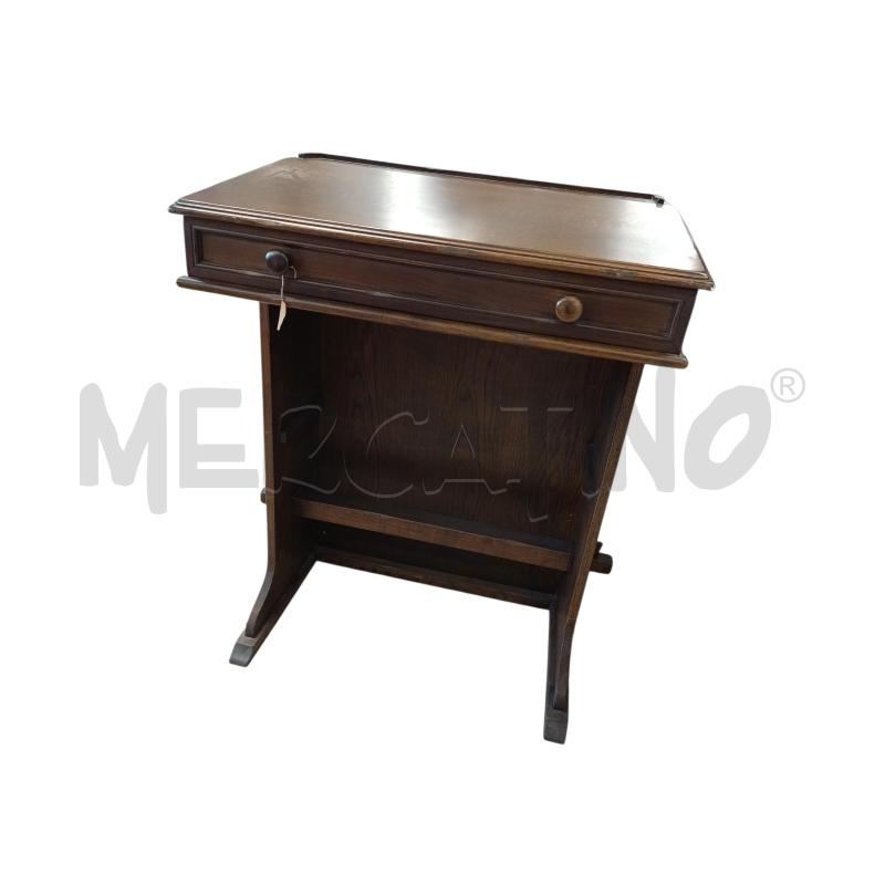 LEGGIO  LEGNO SCURO CASSETTINO | Mercatino dell'Usato Chieri 1