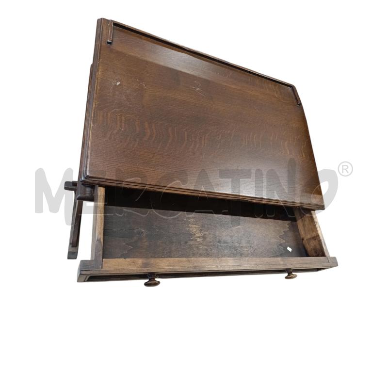 LEGGIO  LEGNO SCURO CASSETTINO | Mercatino dell'Usato Chieri 2