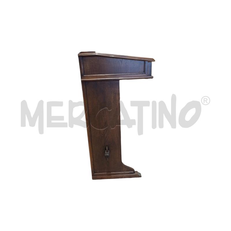 LEGGIO  LEGNO SCURO CASSETTINO | Mercatino dell'Usato Chieri 3
