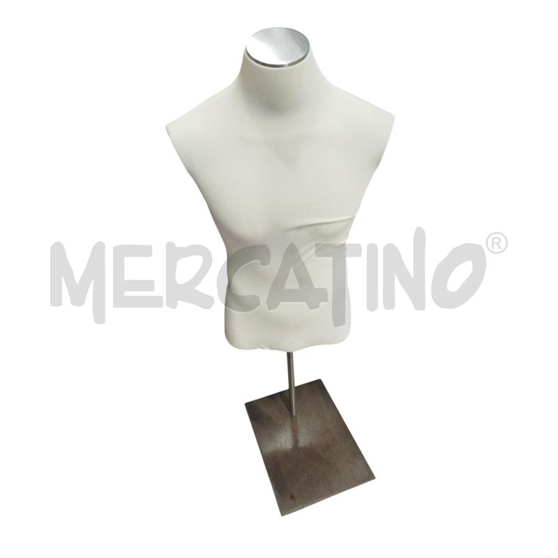 MANICHINO MEZZOBUSTO BIANCO BASE METALLO | Mercatino dell'Usato Chieri 3