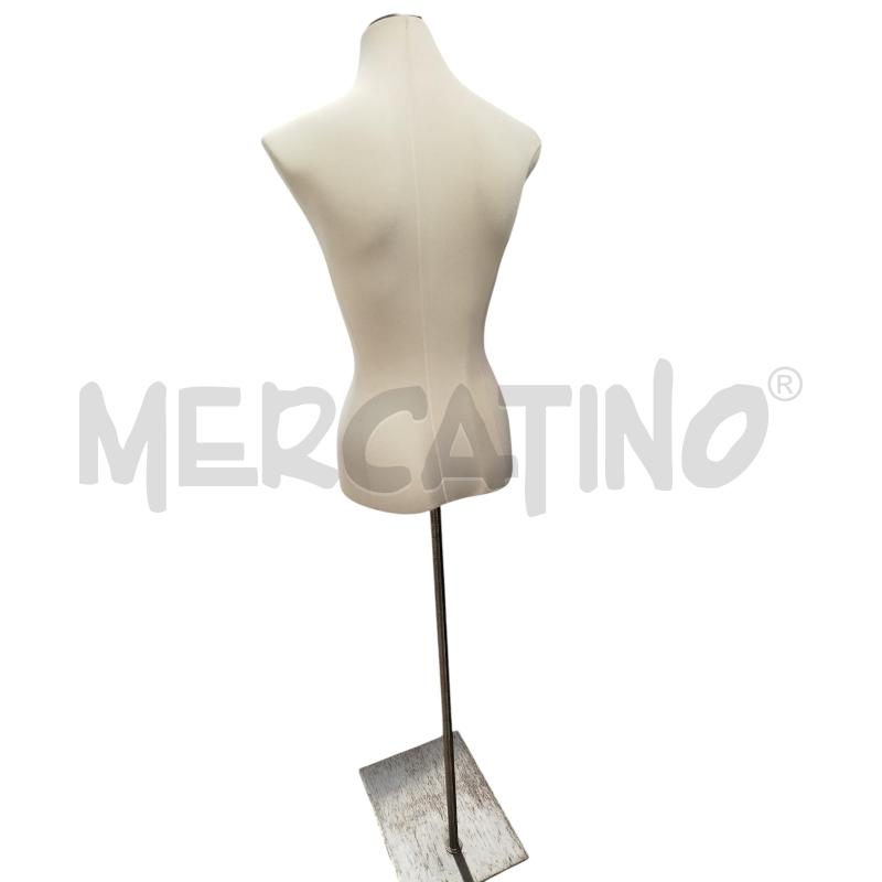 MANICHINO MEZZOBUSTO BIANCO BASE METALLO | Mercatino dell'Usato Chieri 5