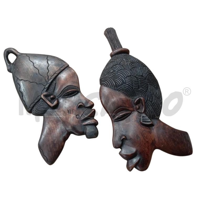MASCHERA ETNICA COPPIA UOMO DONNA | Mercatino dell'Usato Chieri 1