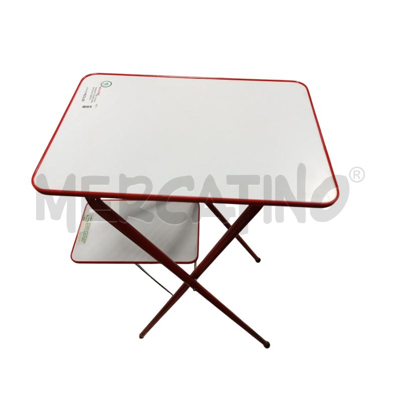 MOBILETTO DOPPIO RIPIANO ROSSO NERO PORTA PROIETTORE | Mercatino dell'Usato Chieri 2
