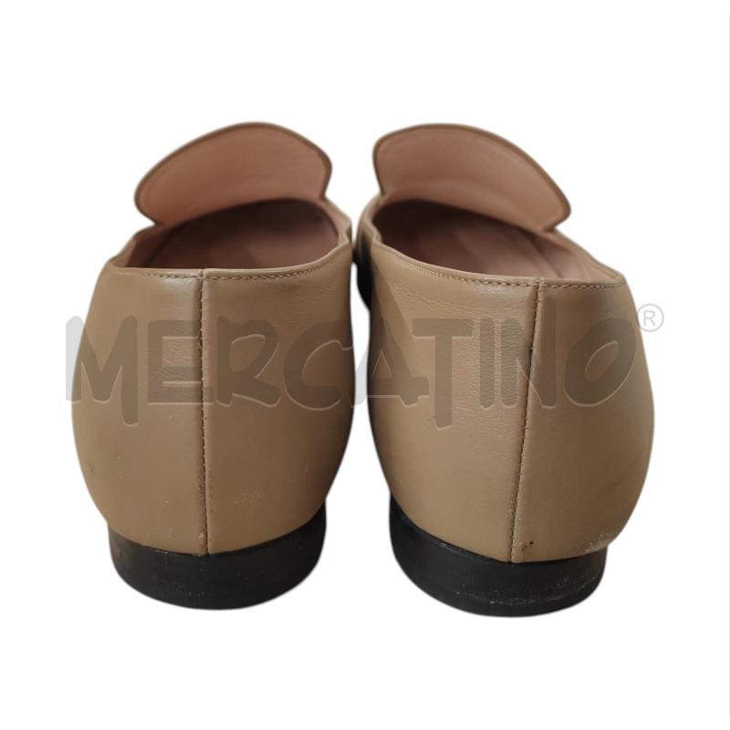 MOCASSINI DONNA GUCCI PELLE BEIGE CATENELLA DORATA | Mercatino dell'Usato Chieri 3