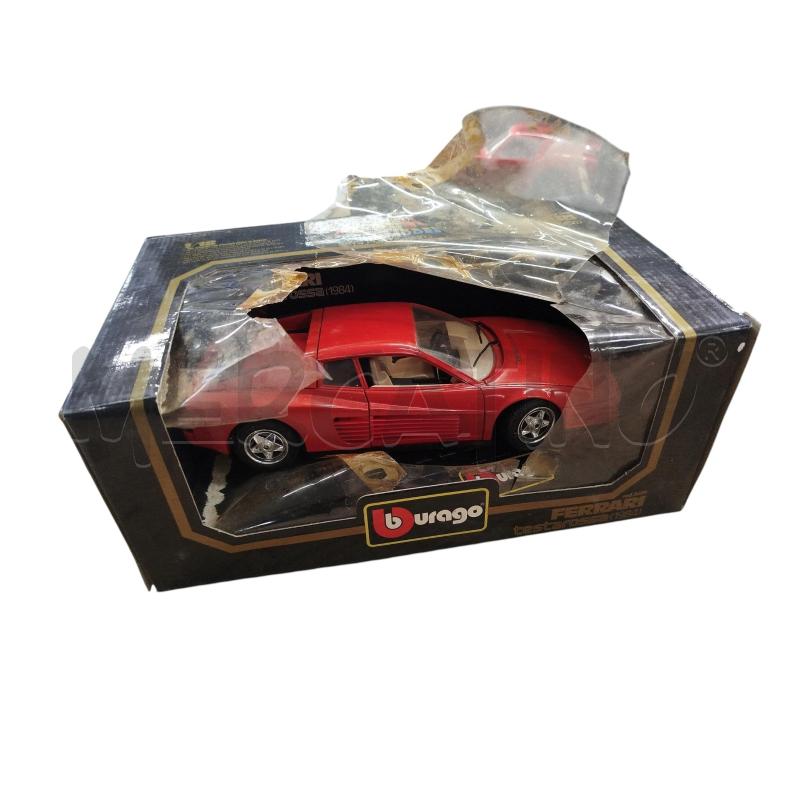 MODELLINO BURAGO FERRARI TESTAROSSA 1984 SCATOLA DANNEGGIATA | Mercatino dell'Usato Chieri 3