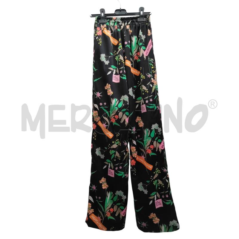 PANTALONE DONNA PINKO NERO FIORATO | Mercatino dell'Usato Chieri 2