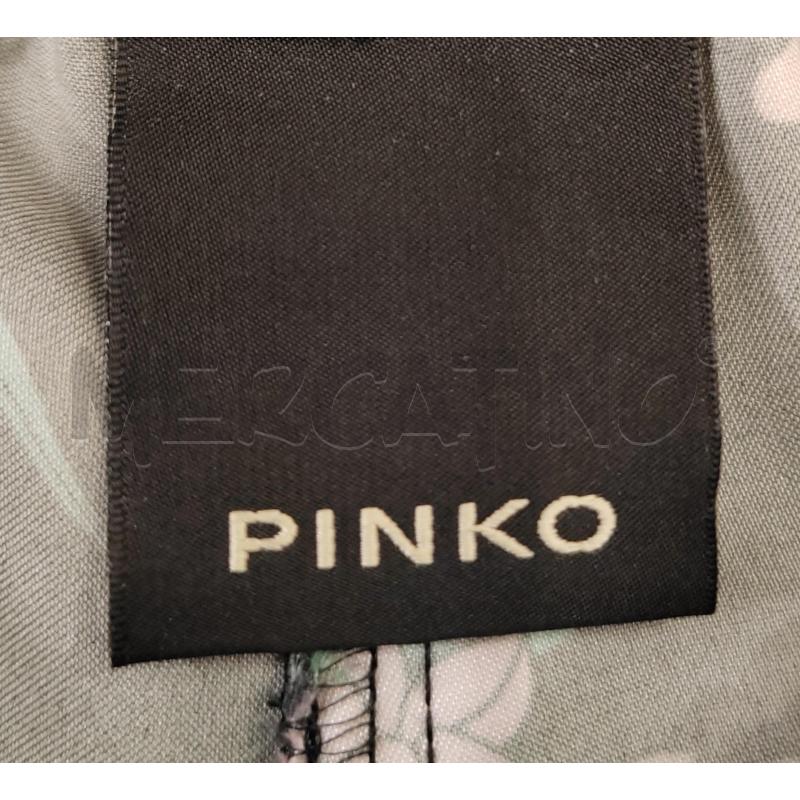 PANTALONE DONNA PINKO NERO FIORATO | Mercatino dell'Usato Chieri 3