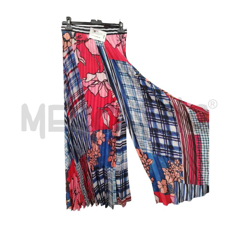 PANTALONE DONNA PLISSE FANT ROSA BLU ROSSA SFIZIO | Mercatino dell'Usato Chieri 1