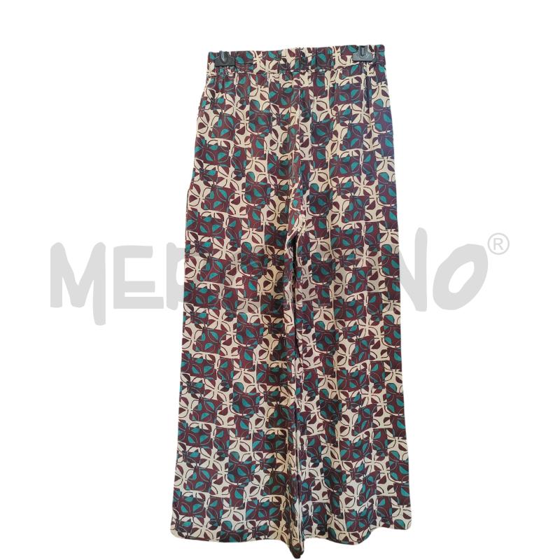 PANTALONE DONNA SETA BEIGE BORDEAUX VERDE INTREND | Mercatino dell'Usato Chieri 2