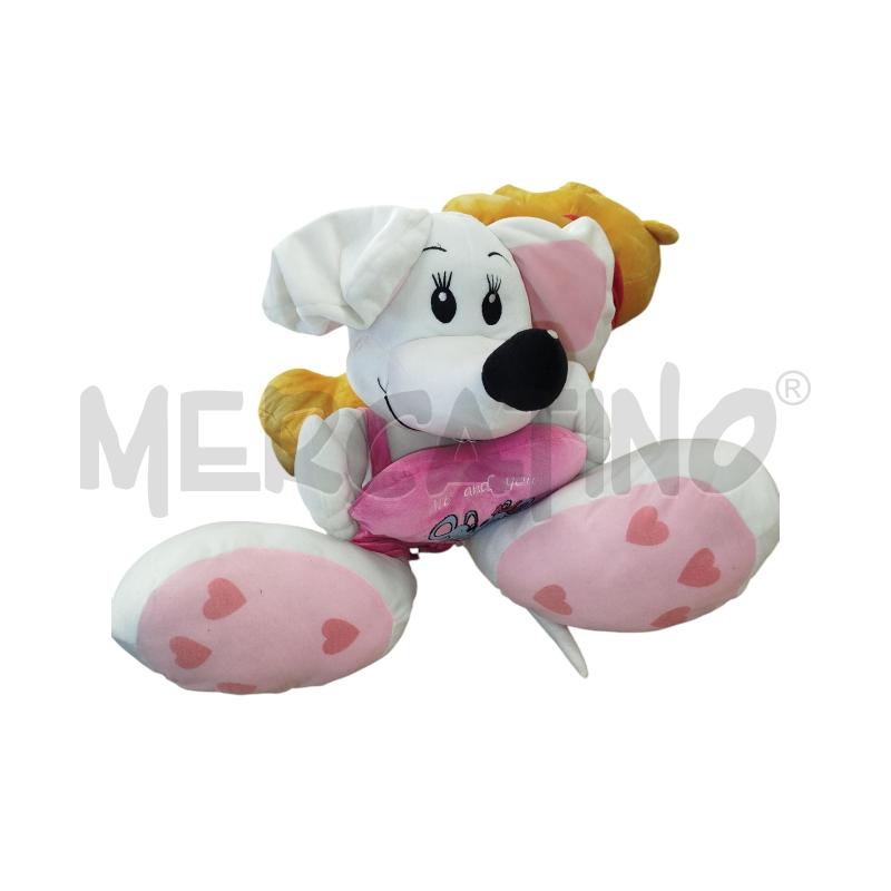 PELUCHE DIDDLE BIANCO ROSA CUORICINO | Mercatino dell'Usato Chieri 3