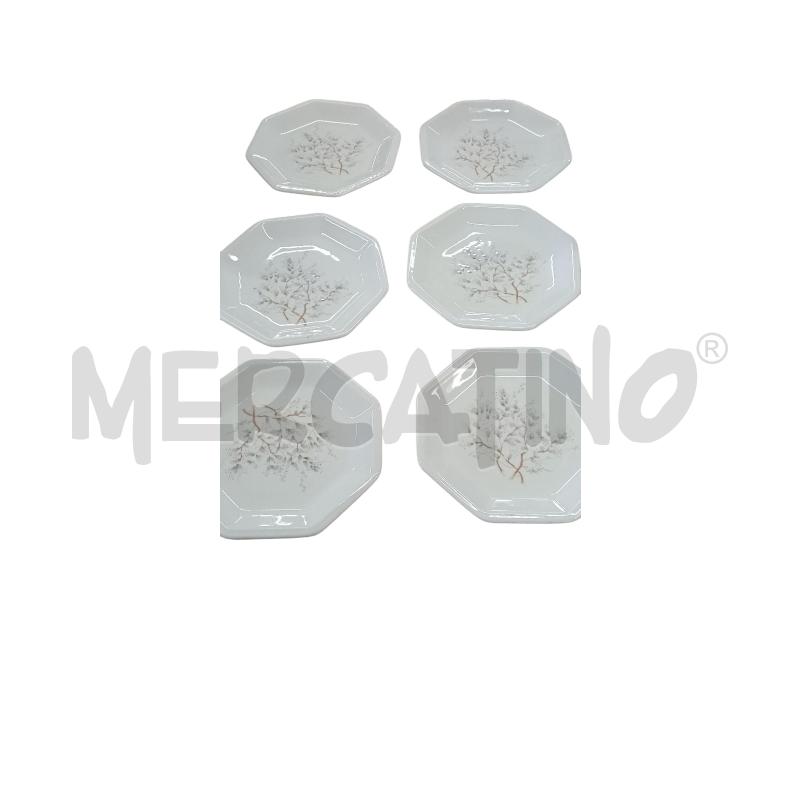 PIATTI PZ. 6 PIANI TIFFANY CERAMICHE ITALY | Mercatino dell'Usato Chieri 1