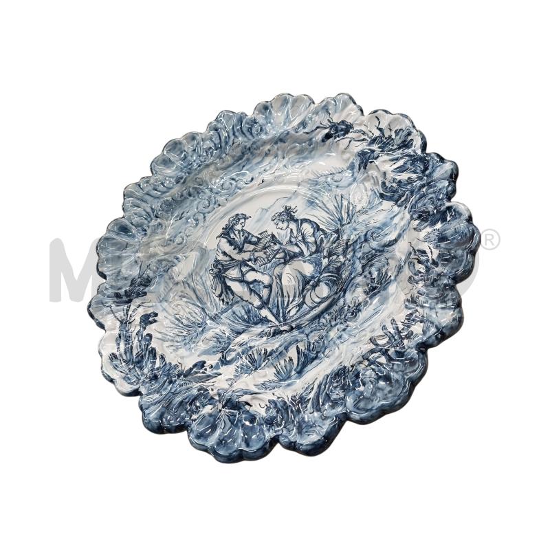PIATTO BIANCO BLU DIAMETRO 35.5 ALBISSOLA | Mercatino dell'Usato Chieri 2