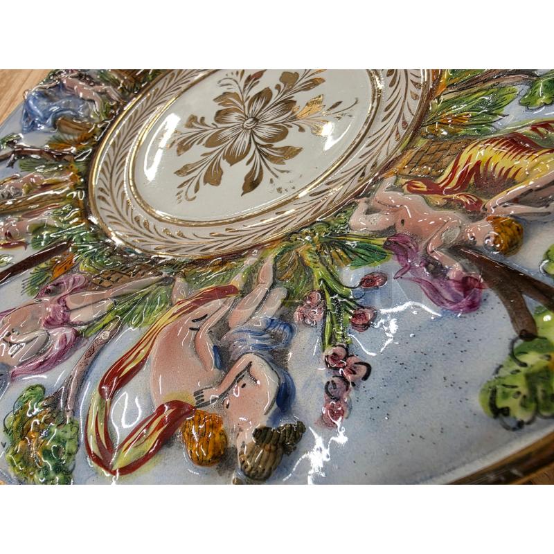 PIATTO CAPODIMONTE DISEGNO BORDO RILIEVO | Mercatino dell'Usato Chieri 3